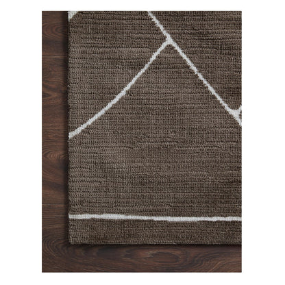 Logan Mocha White Rug