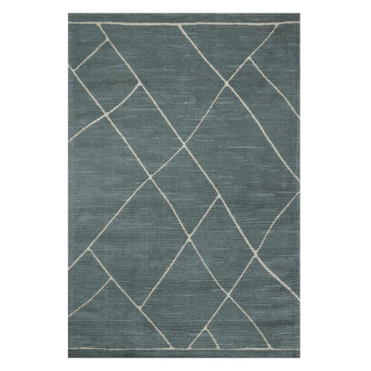 Logan Slate White Rug