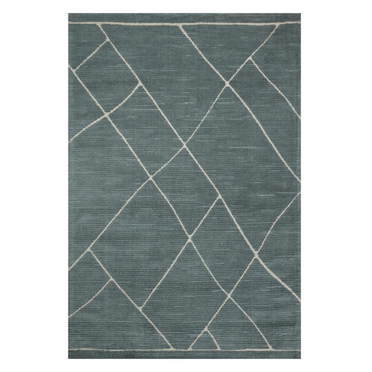Logan Slate White Rug