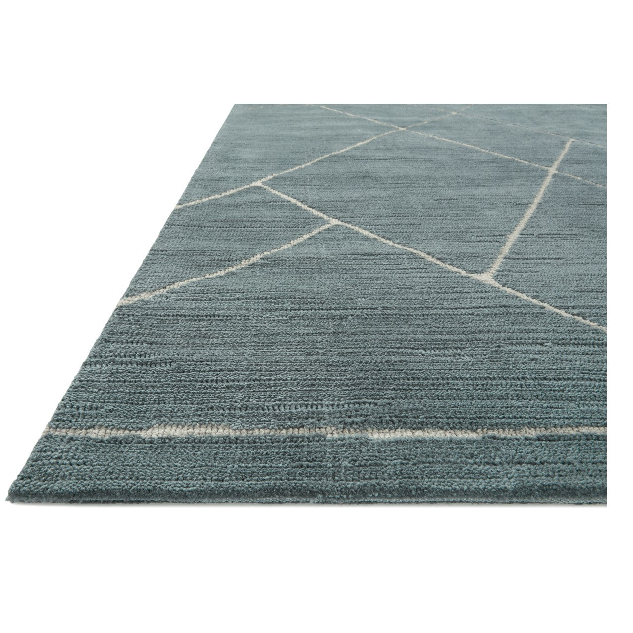 Logan Slate White Rug