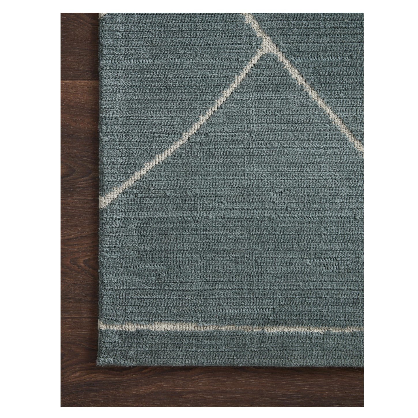 Logan Slate White Rug