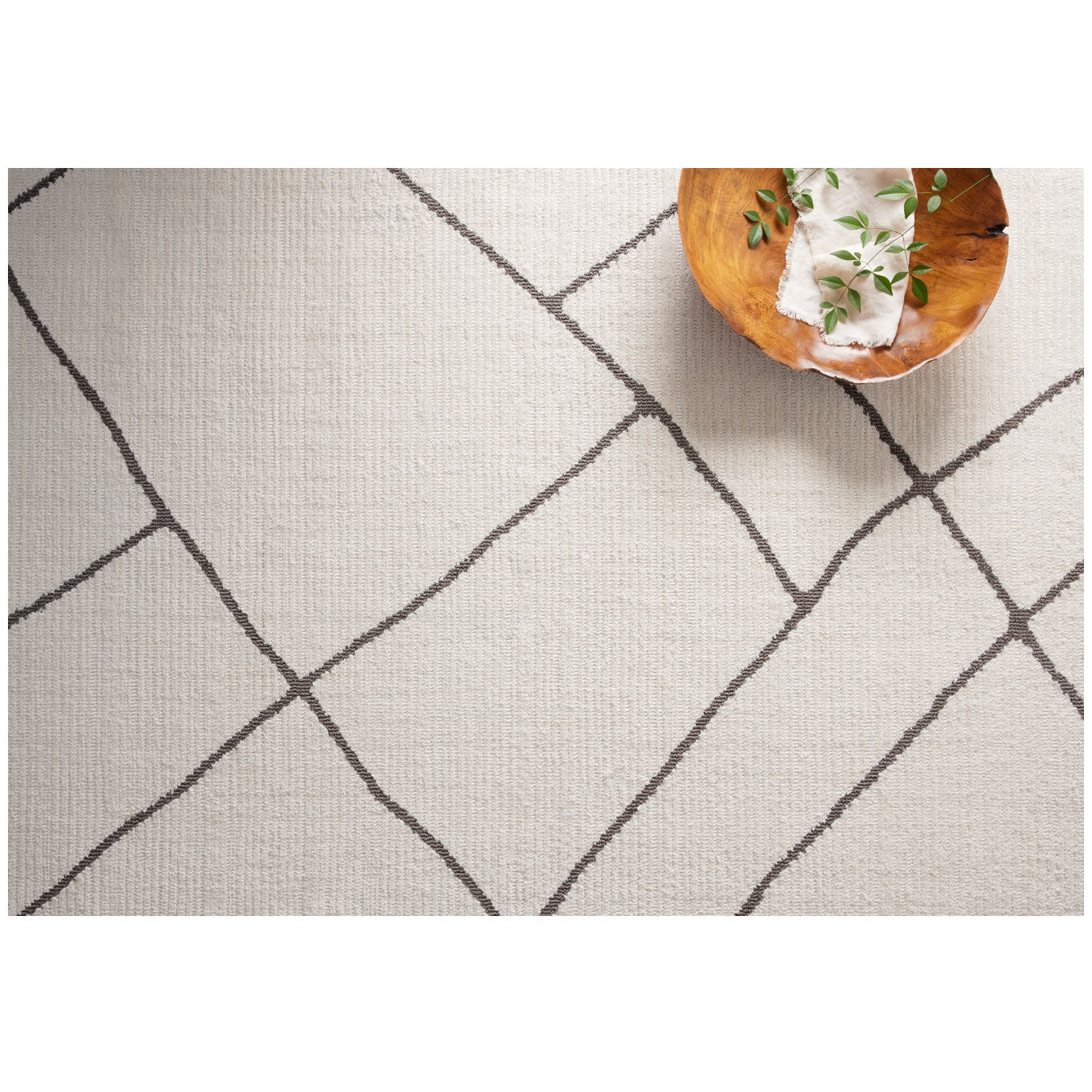 Logan Ivory Charcoal Rug