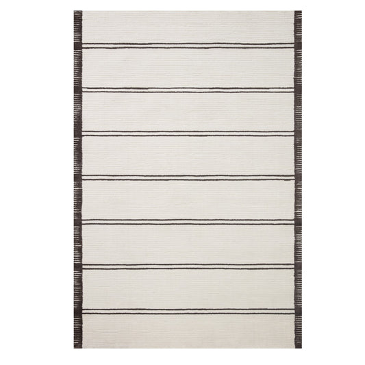 Logan White Mocha Rug