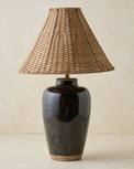 Amalia Table Lamp with Woven Shade