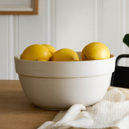 Set of Vintage-Inspired Mixing Bowls with lemons in them
