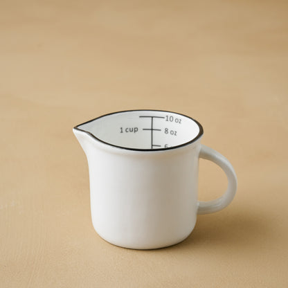 Magnolia Black Rim Measuring Pitcher in small 