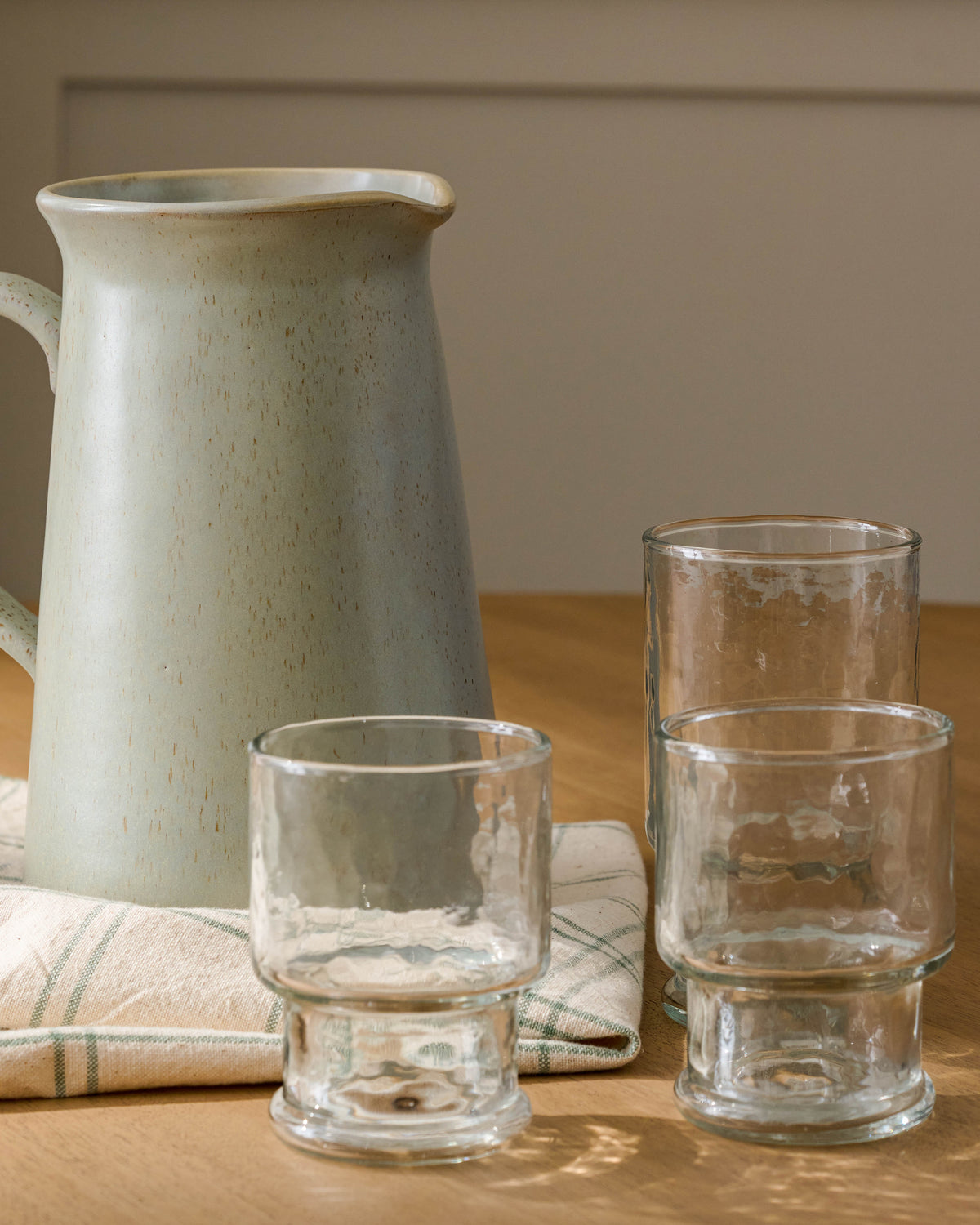 Rustic Glass Stacking Tumbler