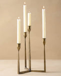 Antique Brass Gatecrest Multi Taper Holder