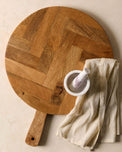 magnolia herringbone serving board