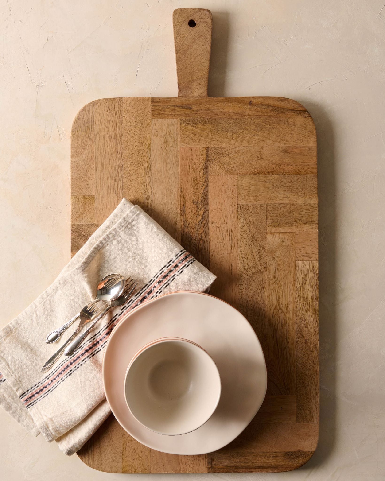 magnolia herringbone serving board
