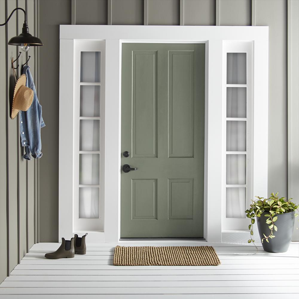 dusty olive green exterior paint