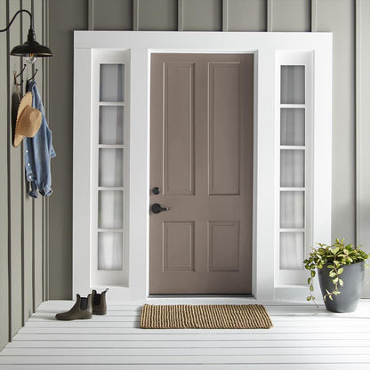 warm brown with yellow accents exterior paint