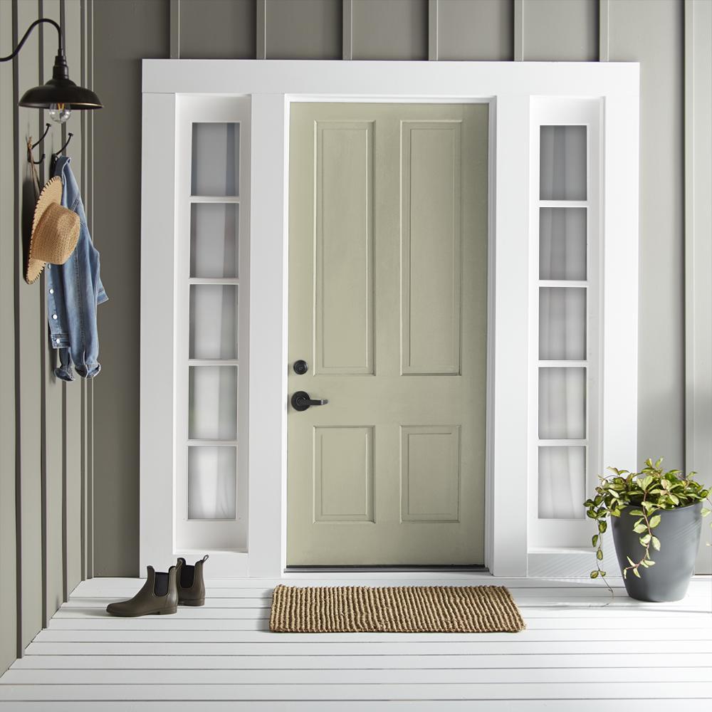 A khaki green exterior paint