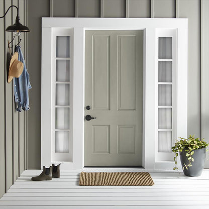 Cloudy hazel mixed with oatmeal beige exterior paint