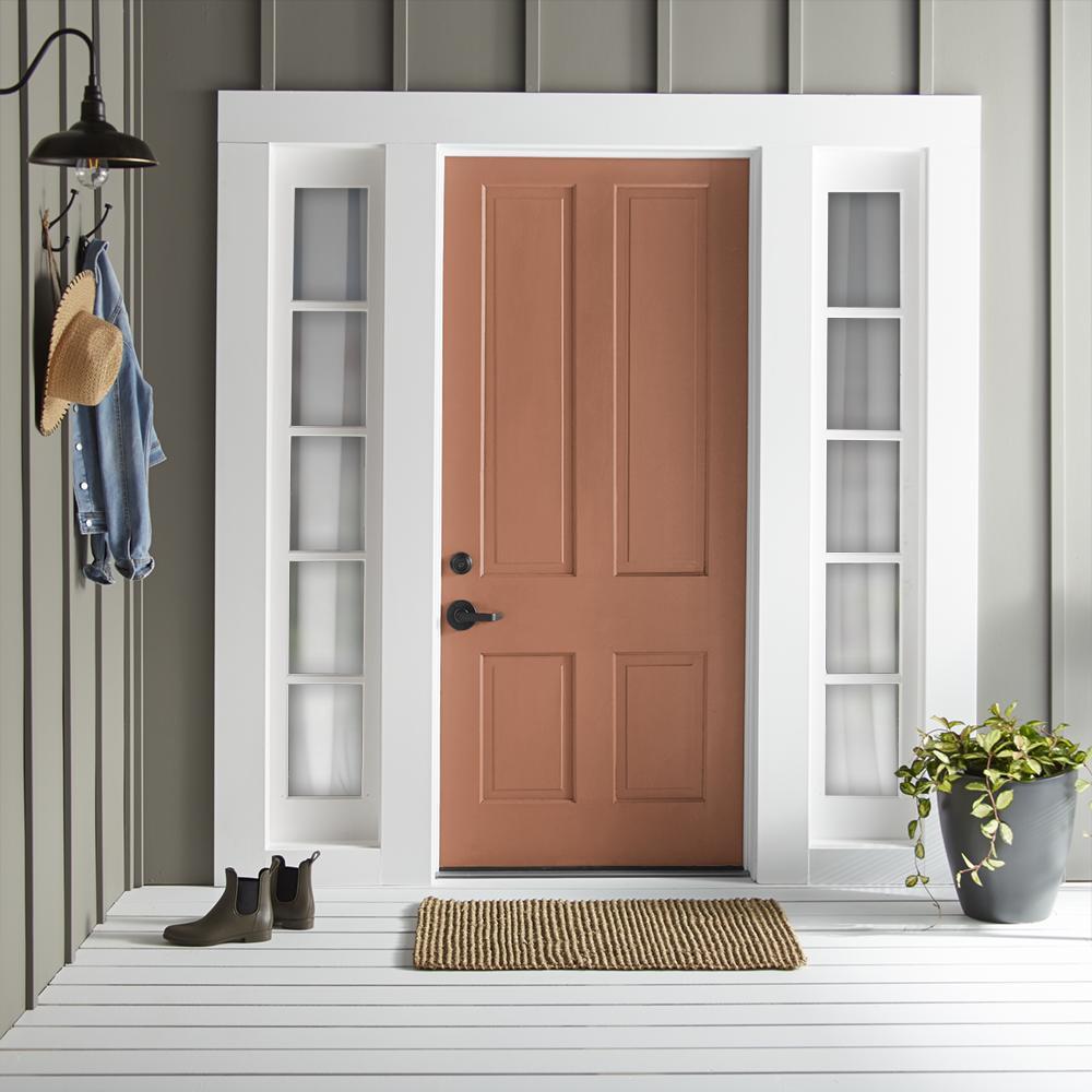 Burnt orange exterior paint
