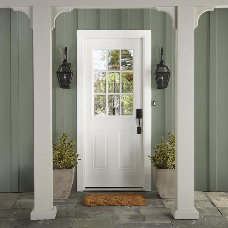 dusty olive green exterior paint