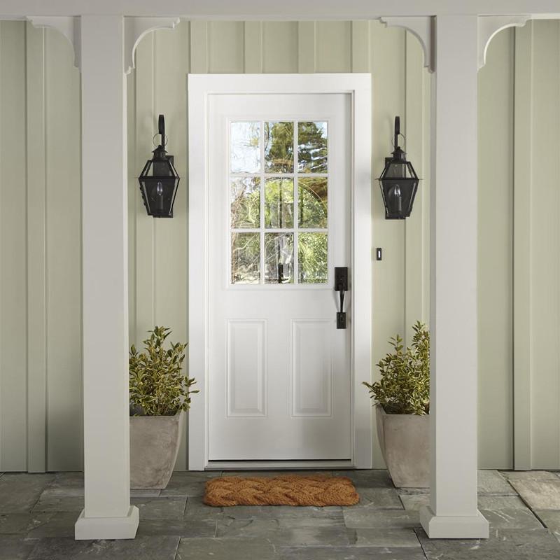 A khaki green exterior paint