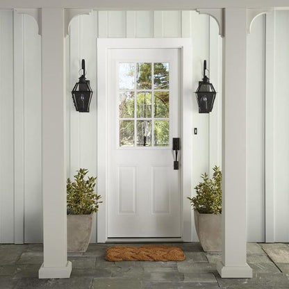 Crisp white lightly dusted with beige exterior paint