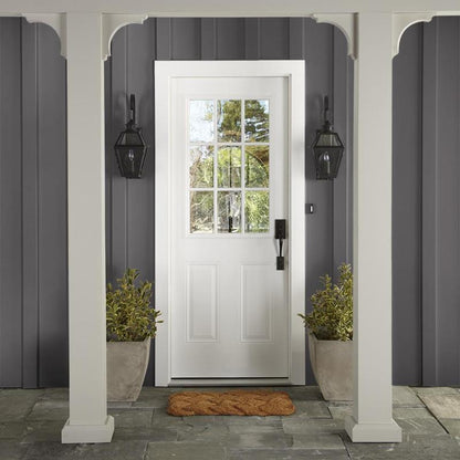 Almost black with green undertones exterior paint