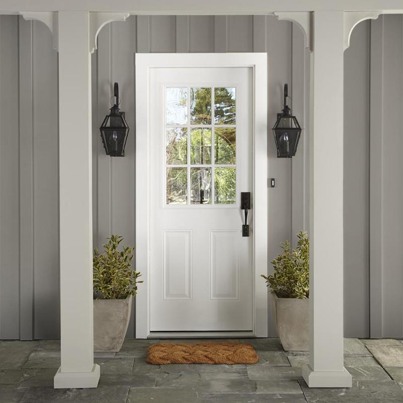 Muted smoky brown exterior paint