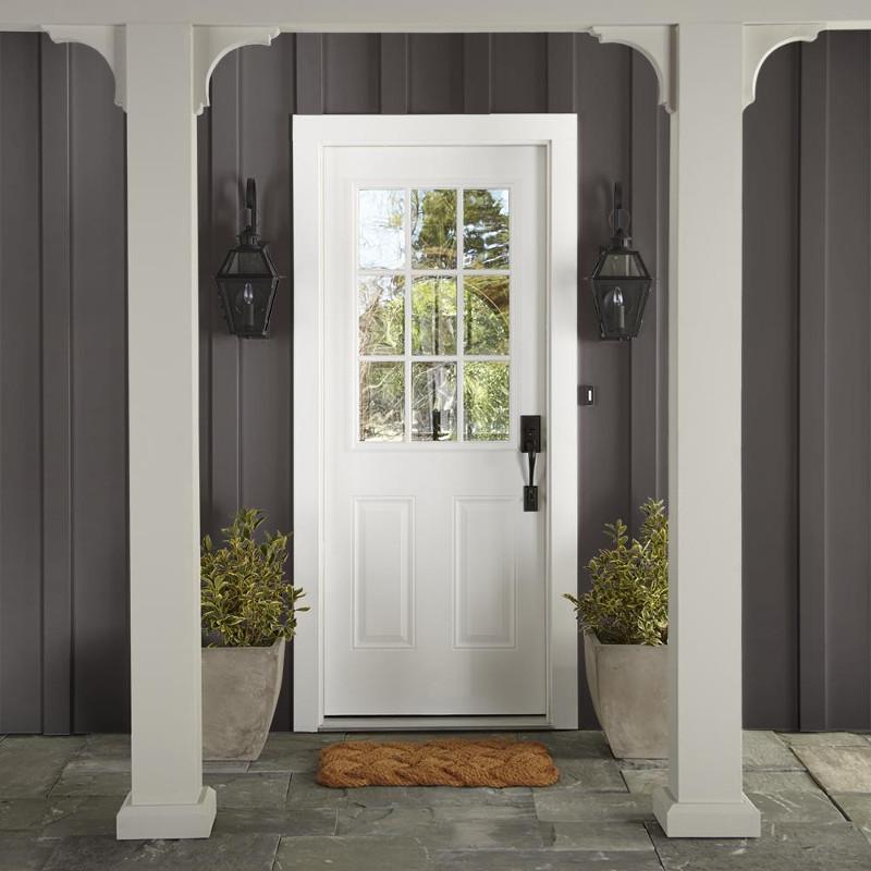 Deep brown with hazel and cocoa notes exterior paint