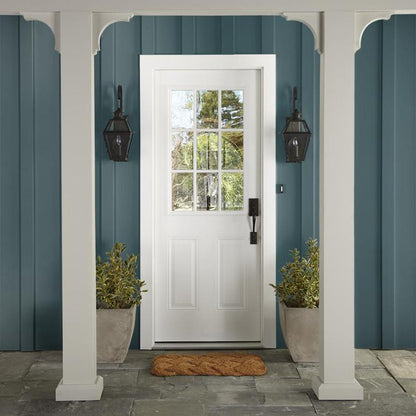 Denim inspired blue that remains vibrant and bold exterior paint