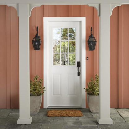 Burnt orange exterior paint
