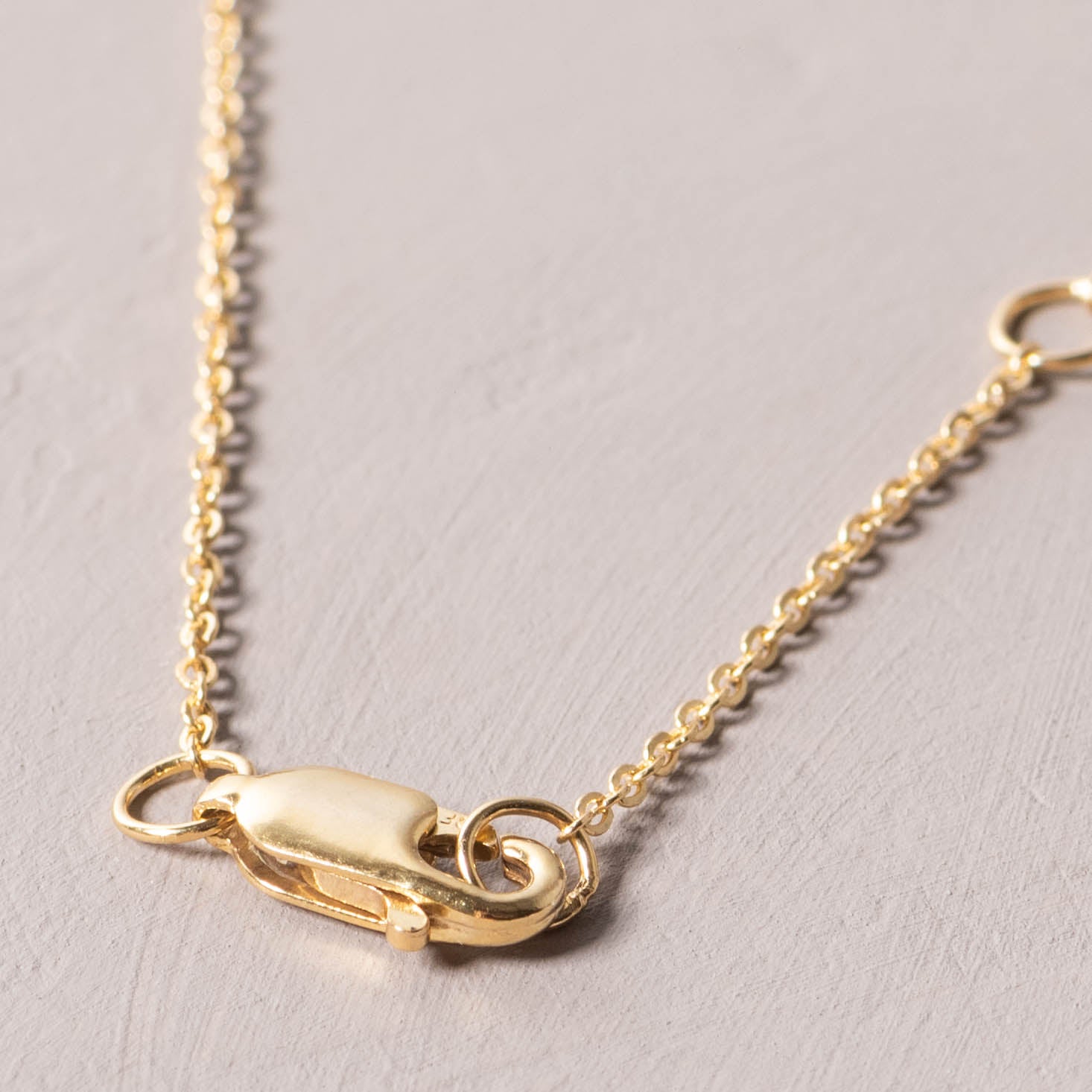 magnolia gold initial disc necklace