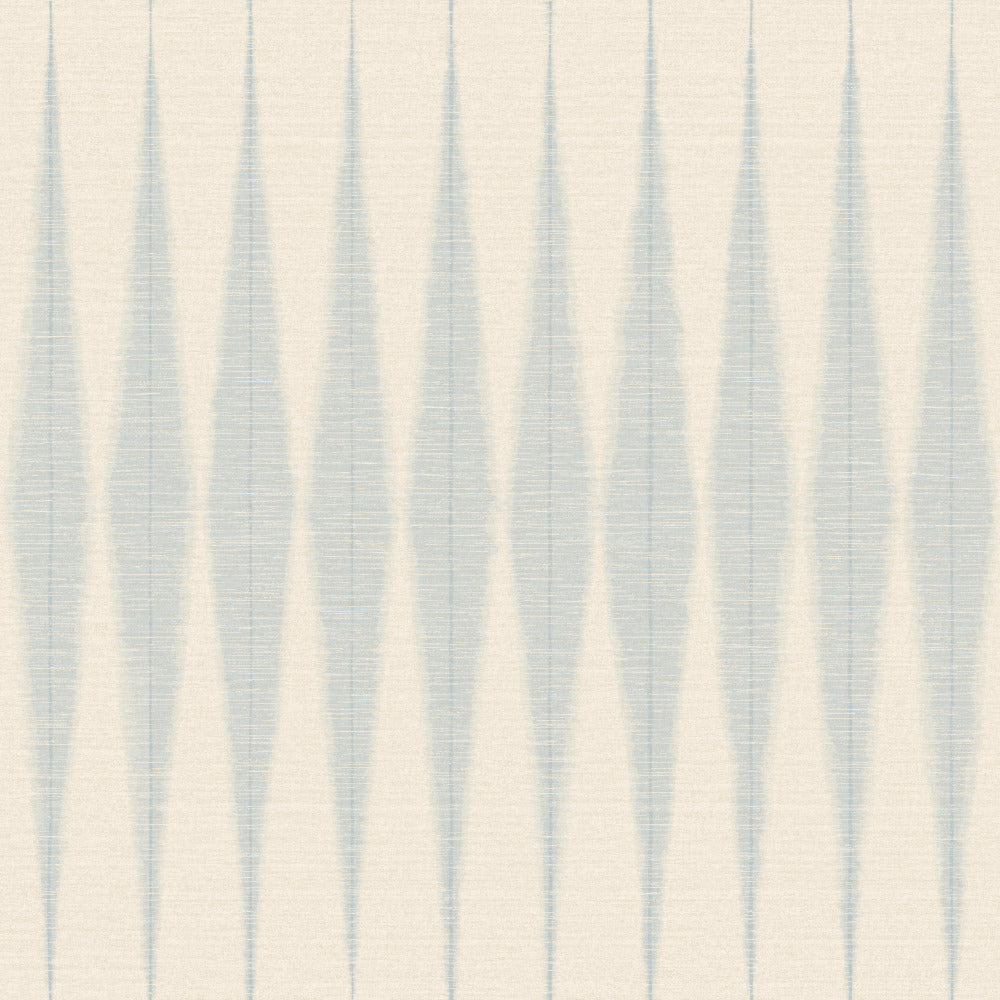 baby blue retro diamond pattern on white wallpaper