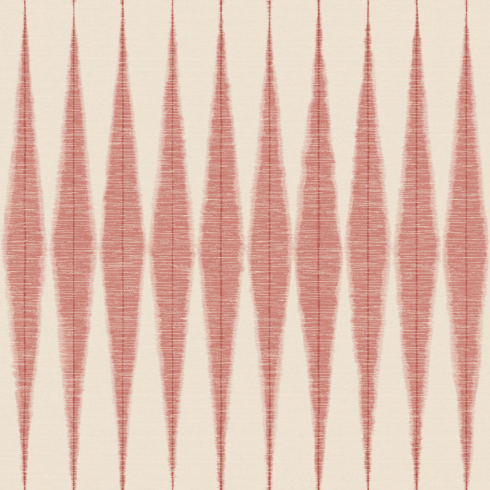 red retro diamond pattern on white wallpaper
