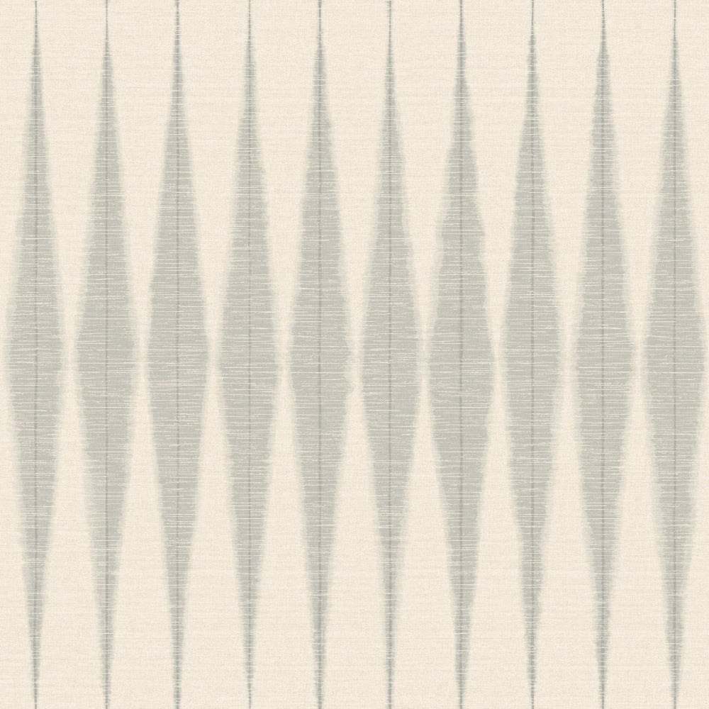 cool grey retro diamond pattern on white wallpaper