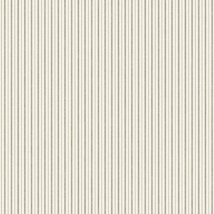 charcoal and white ticking stripe pattern wallpaper
