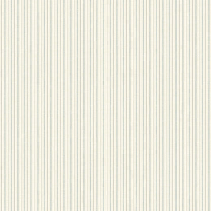 white and light blue ticking stripe pattern wallpaper