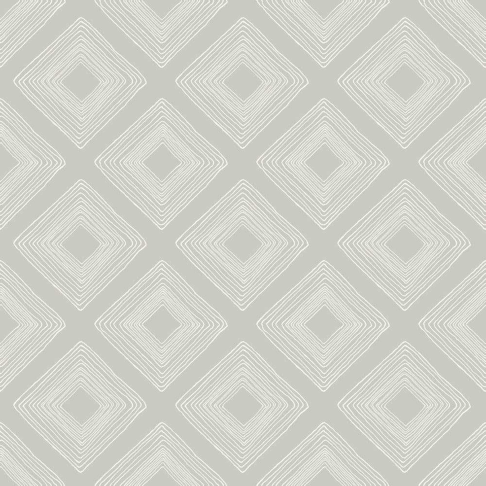 light grey and white diamond sketched pattern wallpaper