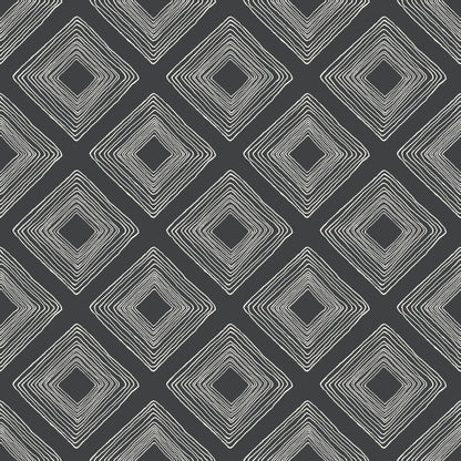 black and white diamond sketched pattern wallpaper