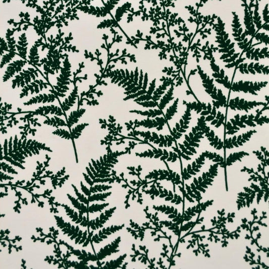 green and white fern pattern wallpaper