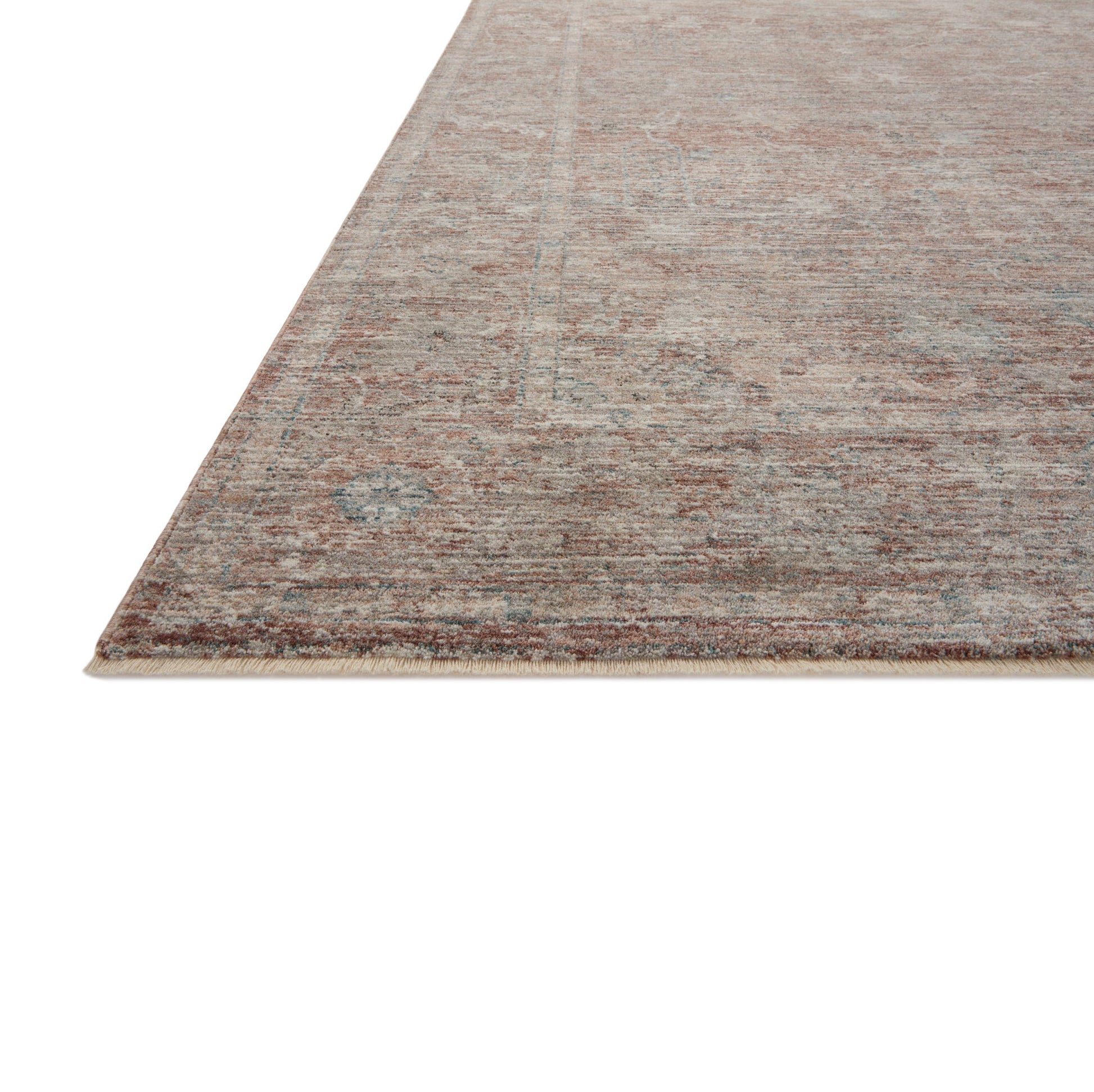 Millie Brick Fog Rug corner
