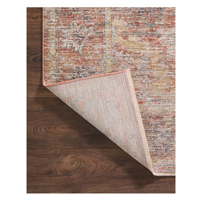 Millie Sunset Multi Rug corner flipped up
