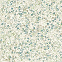 green and blue  floral pattern on white wallpaper