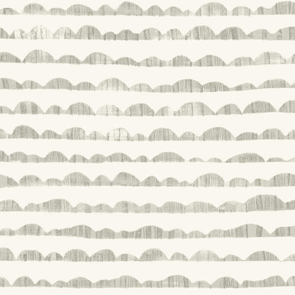 grey and white rolling hill sketch pattern wallpaper