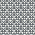 charcoal and white modern scallops pattern wallpaper