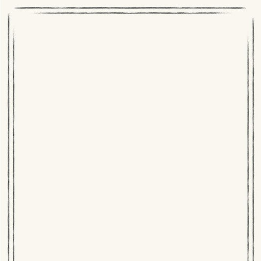 black sketched frame pattern on white wallpaper