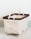 Magnolia Steele Canvas Small Basket - 2 BU