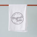 magnolia table restaurant branded tea towel