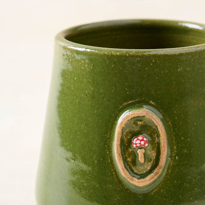 Green Mushroom Mug