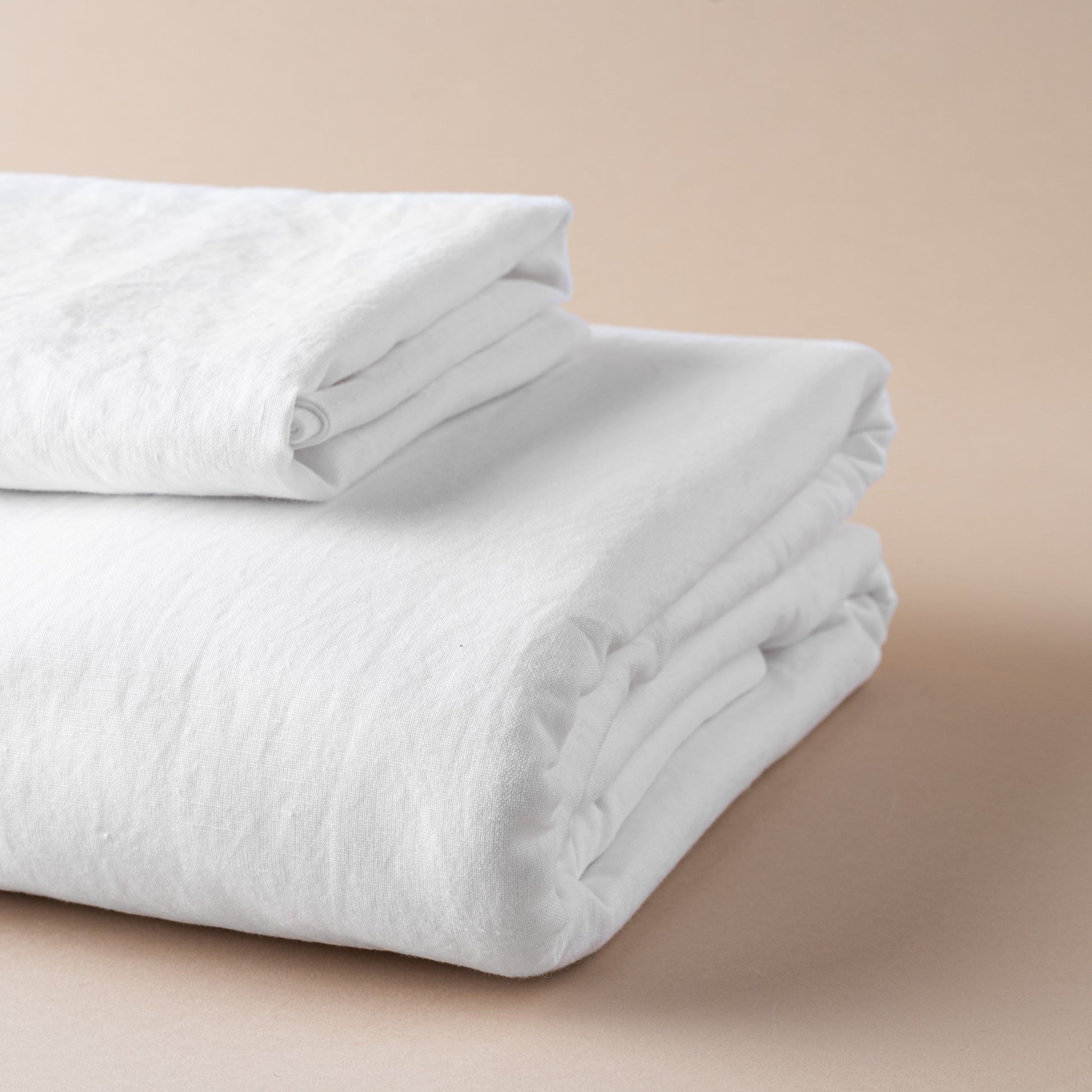 magnolia linen cotton duvet cover bedding in white