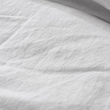 magnolia linen cotton duvet cover bedding in white