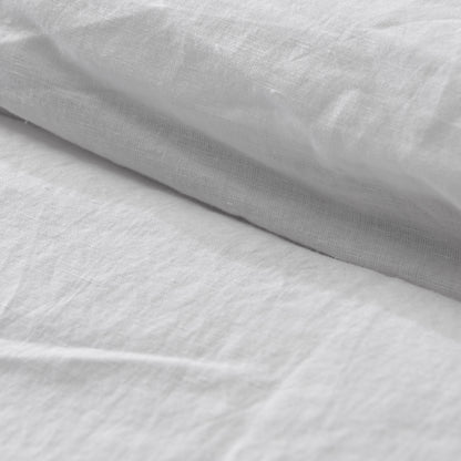magnolia linen cotton duvet cover bedding in white