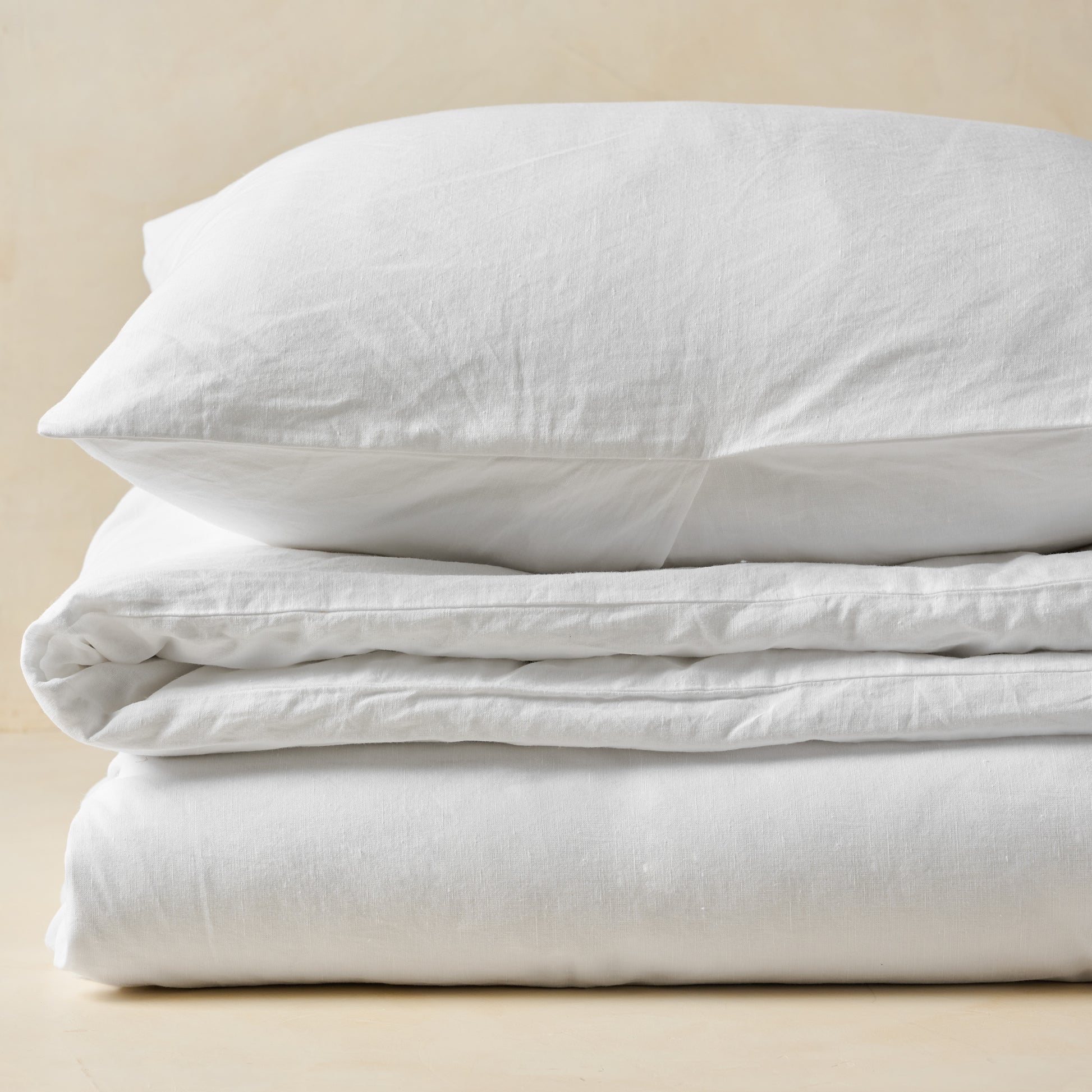 Optic White Linen Cotton Sham