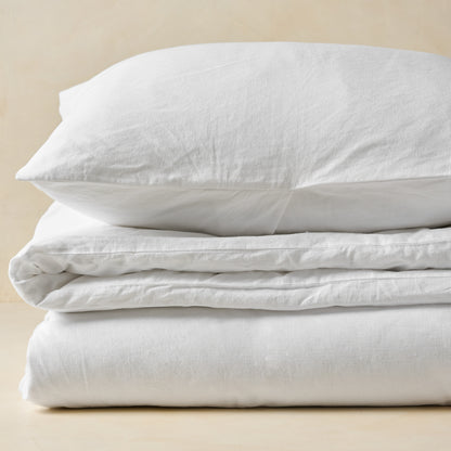 Optic White Linen Cotton Sham